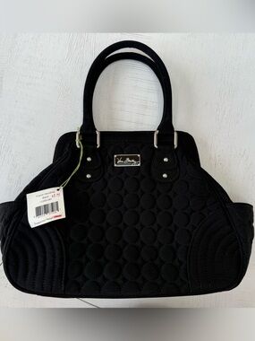 Vera Bradley Black Quilted Pattern Tote